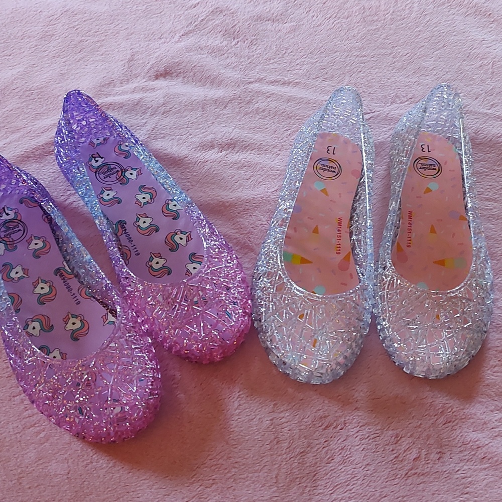 NWOT-Girls Jelly Shoes-2 Pair